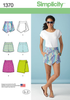 Simplicity - S1370 Misses' Shorts, Skirt & 'skort' - WeaverDee.com Sewing & Crafts - 1