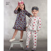 Simplicity Pattern S8806 Children's Dress, Top, Pants, Eye Mask & Slippers