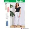 Simplicity Pattern S8922 Misses' Pull-On Pants