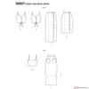 Simplicity Pattern S8927 Misses' Tie Front Tops & Skirts - Mimi G Style