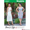 Simplicity Pattern S8927 Misses' Tie Front Tops & Skirts - Mimi G Style