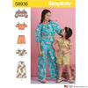 Simplicity Pattern S8936 Children's / Girl's Tops, Pants & Shorts