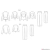 Simplicity Pattern S9019 Girls' & Misses' Loungewear