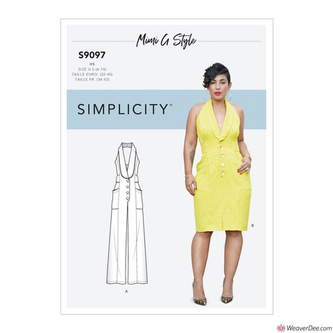 Simplicity Pattern S9097 Misses' Dress & Jumpsuit By Mimi G Style