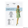 Simplicity Pattern S9104 Misses' Vintage 1960s Dresses With Sleeve & Neckline Variation