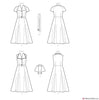 Simplicity Pattern S9105 Misses' Vintage 1950s Dress With Detachable Collar