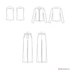 Simplicity Pattern S9272 Misses' Knit Cardigan Top & Trousers
