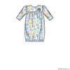 Simplicity Pattern S9283 Infants' Knit Gathered Gown & Jumpsuit