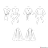 Simplicity Pattern S9288 Misses' Wrap Top & Flared Skirt