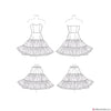 Simplicity Pattern S9293 Misses' Full Slip & Petticoat