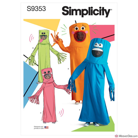 Simplicity Pattern S9353 Adult Tube Mascot Costume