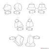 Simplicity Pattern S9368 Hat & Mask Sets: Hooded Infinity Scarf & Mask