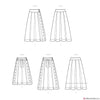 Simplicity Pattern S9377 Misses' Flared Skirts in 2 Lengths