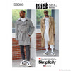 Simplicity Pattern S9389 Men's Trench Coat in 2 Lengths