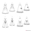 Simplicity Pattern S9395 Aprons for Misses, Children & 18" Doll