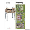 Simplicity Pattern S9400 Walker Accessories, Bag & Organizer