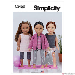 Simplicity Pattern S9406 18" Doll Clothes
