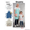 Simplicity Pattern S9411 Children's & Misses' Aprons