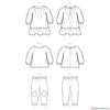 Simplicity Pattern S9460 Dress, Top & Pants - Toddlers' & Children's