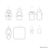 Simplicity Pattern S9483 Babies' Bath Set