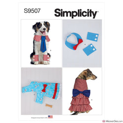 Simplicity Pattern S9507 Pet Collars, Cuffs & Dresses