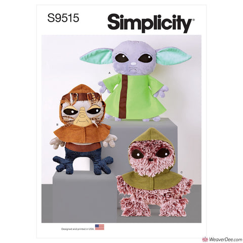 Simplicity Pattern S9515 Plush Aliens 18"