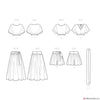 Simplicity Pattern S9550 Misses' Tops, Skirt & Shorts