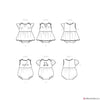 Simplicity Pattern S9557 Babies' Romper