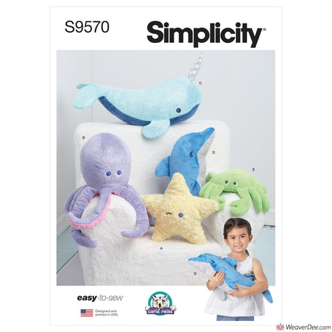 Simplicity Pattern S9570 Plush Sea Creatures