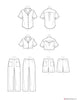 Simplicity Pattern S9610 Misses' Set of Tops, Cropped Pants & Shorts