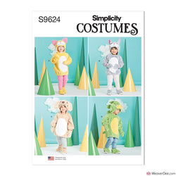 Simplicity Pattern S9624 Toddlers' Animal Costumes