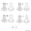 Simplicity Pattern S9624 Toddlers' Animal Costumes