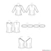 Simplicity Pattern S9634 Vintage 1950s Blouses & Cummerbund