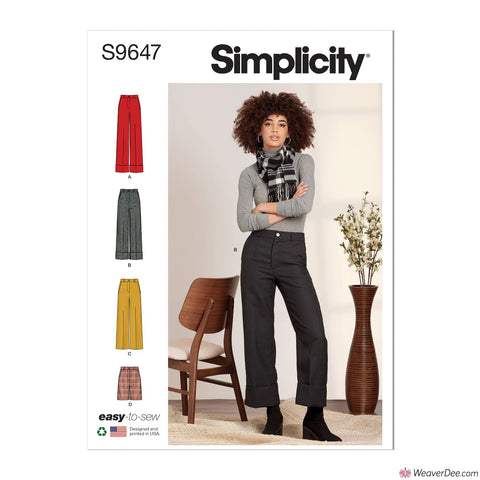 Simplicity Pattern S9647 Misses' Pants & Trousers