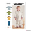 Simplicity Pattern S9652 Toddlers' Tops & Trousers