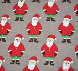 Santa Cotton Jersey Fabric - Taupe