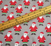 Santa Cotton Jersey Fabric - Taupe