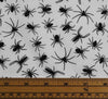 Polycotton Fabric - Incy Wincy Black Spider