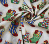 Rose & Hubble Cotton Fabric - Stockings of Gifts Cream