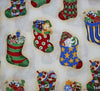 Rose & Hubble Cotton Fabric - Stockings of Gifts Cream