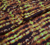 Tie Dye Cotton Fabric - Stripy Yellow