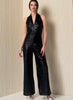 Vogue Pattern V1506 Misses' Sleeveless Wide-Leg Jumpsuit