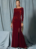 Vogue - V1520 Misses' Side-Gathered, Long Sleeve Dress With Beaded Cuffs - WeaverDee.com Sewing & Crafts - 3