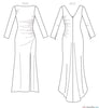 Vogue - V1520 Misses' Side-Gathered, Long Sleeve Dress With Beaded Cuffs - WeaverDee.com Sewing & Crafts - 6