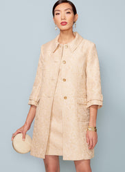 Vogue - V1537 Misses' Princess Seam Jacket & V-Neck Dress with Straps - WeaverDee.com Sewing & Crafts - 1