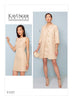 Vogue - V1537 Misses' Princess Seam Jacket & V-Neck Dress with Straps - WeaverDee.com Sewing & Crafts - 1