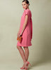 Vogue Pattern V1544 Misses' Lined Shift Dress With Back Drop-Collar & Tie