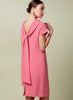 Vogue Pattern V1544 Misses' Lined Shift Dress With Back Drop-Collar & Tie
