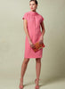 Vogue Pattern V1544 Misses' Lined Shift Dress With Back Drop-Collar & Tie