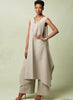 Vogue Pattern V1550 Misses' Pullover Tunic With Uneven Hem & Wide-Leg Pants